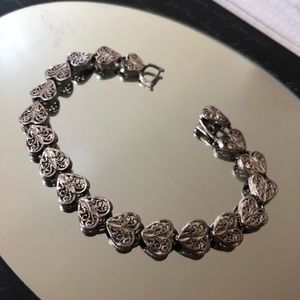 Silver Heart Bracelet